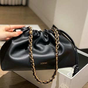 Loewe Medium Flamenco Purse In Mellow Calfskin Black