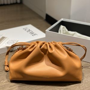 Loewe Medium Flamenco Purse In Mellow Calfskin Brown