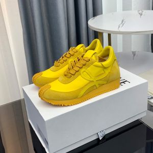 Loewe Flow Runner Sneakers Unisex Nylon And Suede In Yellow
