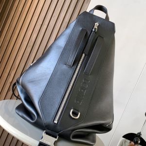 Loewe Medium Convertible Backpack In Classic Calfskin Black
