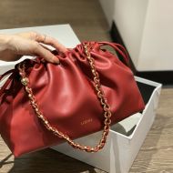 Loewe Medium Flamenco Purse In Mellow Calfskin Red