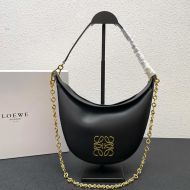 Loewe Small Luna Anagram Bag In Calfskin Black/Brown
