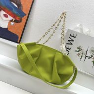 Loewe Small Paseo Chain Bag In Shiny Nappa Calfskin Mint Green
