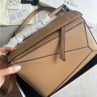 Loewe Small Puzzle Bag In Classic Calfskin Apricot