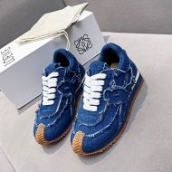 Loewe Flow Runner Sneakers Unisex Denim In Blue