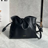 Loewe Mini Flamenco Iconic Clutch In Nappa Calfskin Black