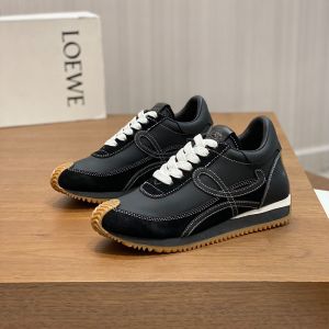 Loewe Flow Runner Sneakers Unisex Nylon And Suede In Black