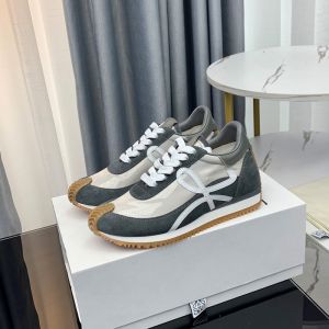 Loewe Flow Runner Sneakers Unisex Pvc And Suede In Taupe