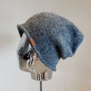 Loewe Hip Hop Style Knit Bucket Hat In Grey