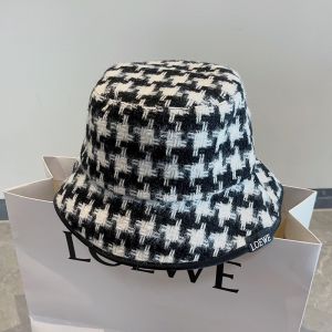 Loewe Houndstooth Fedora Hat