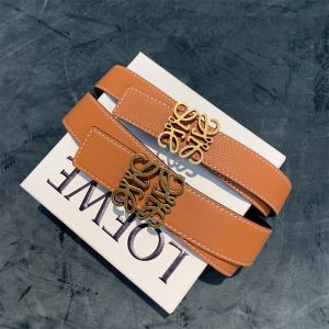 Loewe Reversible Anagram Belt Togo Calfskin In Brown