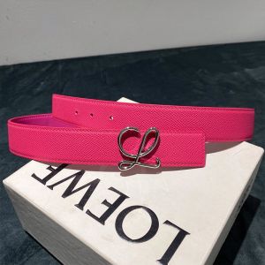 Loewe Reversible Belt Epsom Calfskin In Rose