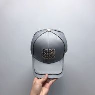 Loewe Anagram Baseball Cap Canvas In Grey