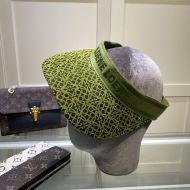 Loewe Anagram Visor Mesh and Canvas In Green