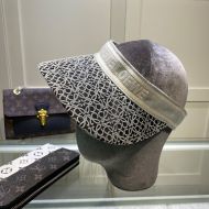 Loewe Anagram Visor Mesh and Canvas In Grey