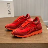 Loewe Flow Runner Sneakers Unisex Nylon And Suede In Red