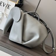 Loewe Large Elephant Bag In Classic Calfskin Grey