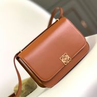 Loewe Medium Goya Bag In Silk Calfskin Brown