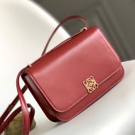 Loewe Medium Goya Bag In Silk Calfskin Red