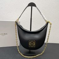 Loewe Small Luna Anagram Bag In Classic Calfskin Black