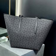 Loewe T Tote In Anagram Jacquard Black