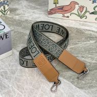 Loewe Anagram Logo Hook Strap In Jacquard Green