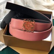 Loewe Anagram Reversible Belt Smooth Calfskin In Pink