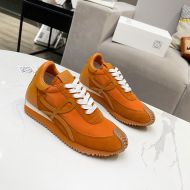 Loewe Flow Runner Sneakers Unisex Nylon And Suede In Orange