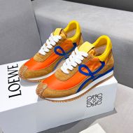 Loewe Flow Runner Sneakers Unisex Nylon And Suede In Orange/Yellow