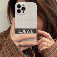 Loewe iPhone Case In Anagram Motif Silicon White