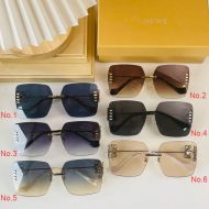 Loewe LW40050U Oversize Square Metal Sunglasses