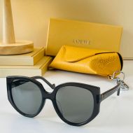 Loewe LW40054U Butterfly Acetate Sunglasses In Black/Blue