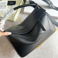 Loewe Medium Puzzle Bag In Classic Calfskin Black