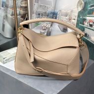 Loewe Medium Puzzle Edge Bag In Grained Calfskin Apricot