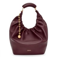 Loewe Medium Squeeze Bag In Nappa Calfskin Burgundy