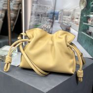 Loewe Mini Flamenco Clutch In Nappa Calfskin Yellow