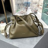 Loewe Mini Flamenco Iconic Clutch In Nappa Calfskin Khaki