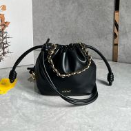 Loewe Mini Flamenco Purse In Mellow Calfskin Black