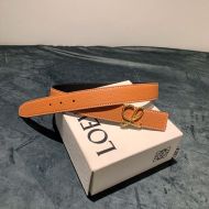 Loewe Reversible Belt Togo Calfskin In Brown