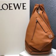 Loewe Small Anton Backpack In Classic Calfskin Brown