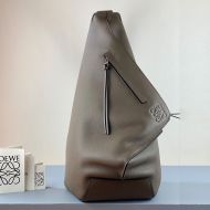 Loewe Small Anton Backpack In Grained Calfskin Grey