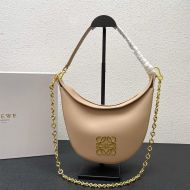 Loewe Small Luna Anagram Bag In Classic Calfskin Apricot