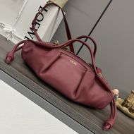 Loewe Small Paseo Bag In Nappa Calfskin Burgundy