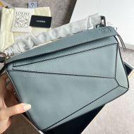 Loewe Small Puzzle Bag In Classic Calfskin Sky Blue 