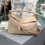 Loewe Small Puzzle Edge Bag In Grained Calfskin Apricot