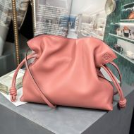 Loewe Medium Flamenco Clutch In Nappa Calfskin Pink