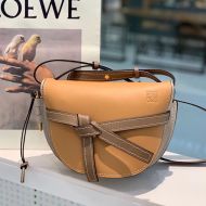 Loewe Small Gate Bag In Classic Calfskin Camel/Beige